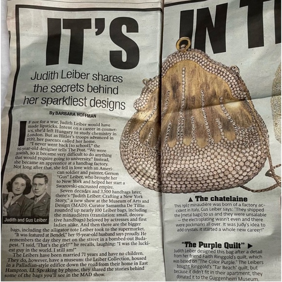 JUDITH LEIBER Swarovski Crystal Mini Purse Pill Case - Picture 15 of 16